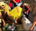 Mulher sofreu queda no acesso à praia da Marinha