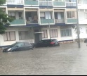 Chuva intensa provoca inundações na cidade de Olhão