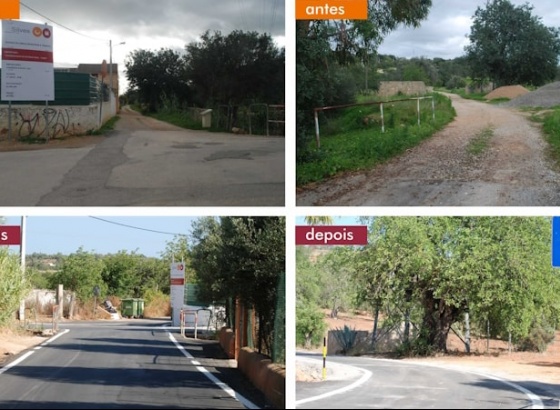 Município de Silves conclui pavimentação da Estrada Real em Tunes e repavimentação da rua do Armazém