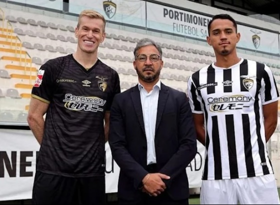 Central Douglas Grolli e médio Lucas Araújo são reforços do Portimonense