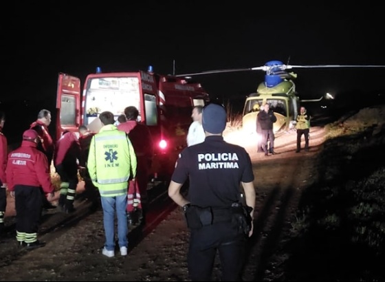 Pescador lúdico resgatado após queda de arriba 