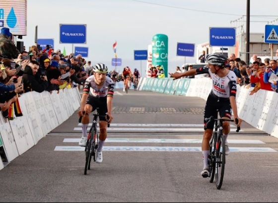 Volta ao Algarve: UAE Emirates 'derrota' Vingegaard com 'dobradinha' no alto da Fóia