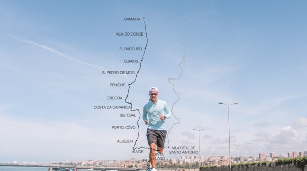 Jovem atleta percorre costa portuguesa em 13 dias a favor do IPO do Porto. Meta será em Vila Real de Stº António 