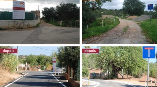 Município de Silves conclui pavimentação da Estrada Real em Tunes e repavimentação da rua do Armazém