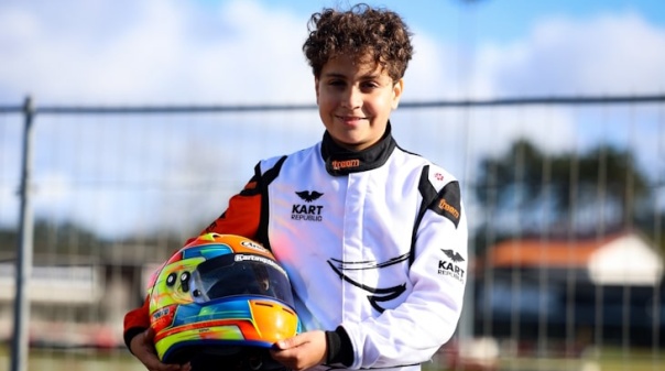 José Pedro Pinto estreia-se no Campeonato de Portugal de Karting Júnior no 3º lugar